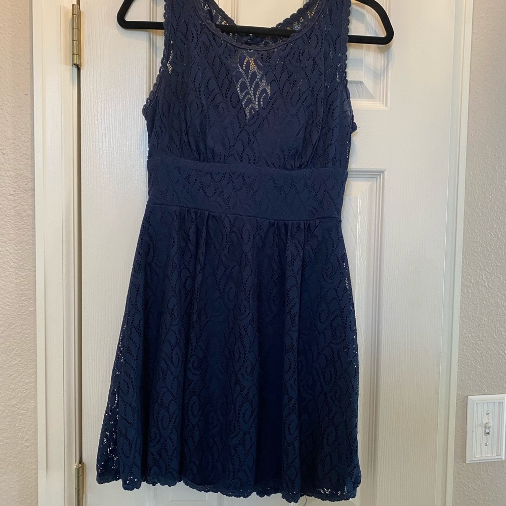 Lace B. Darlin dress, navy blue, size 7/8